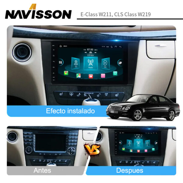 Sistema multimedia Navisson para Mercedes clase E W211 / CLS W219 y Clase G W463 NV-ME003-2A12CA 2