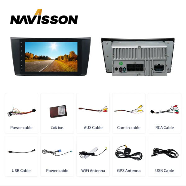 Sistema multimedia Navisson para Mercedes clase E W211 / CLS W219 y Clase G W463 NV-ME003-2A12CA 4