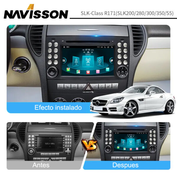 Sistema Multimedia Navisson para Mercedes SLK R171 (2004-2010) NV-ME011A12CA 2