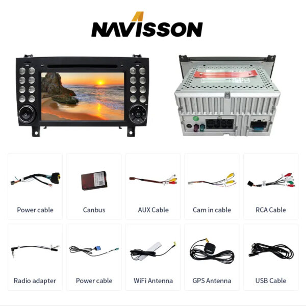 Sistema Multimedia Navisson para Mercedes SLK R171 (2004-2010) NV-ME011A12CA 4