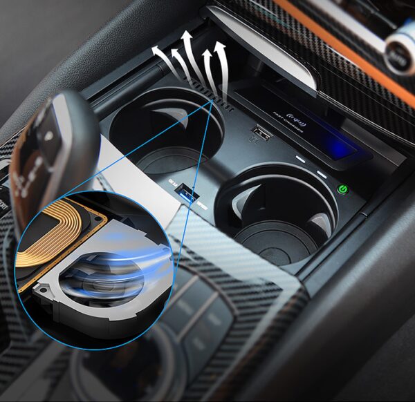 Cargador inalámbrico para BMW X5/X6 (+2019) NV-CHW1018 2