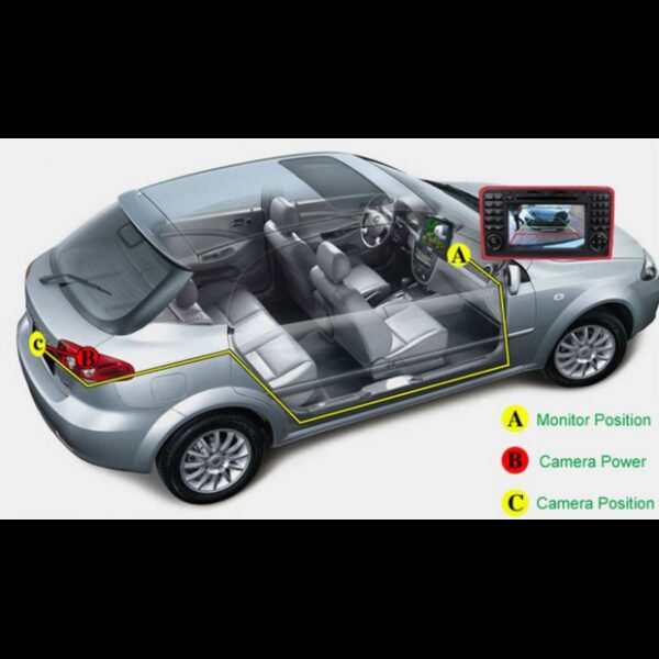 Cámara trasera Navisson especifica para vehículos Audi, Volkswagen, Skoda y Porsche NV-AUR8049 5