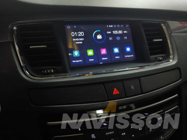 Sistema multimedia Navisson para Peugeot 508 Android 10 con Carplay/Android Auto NV-PE019A10CA