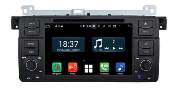 Sistema multimedia Navisson para BMW Serie 3 E46 con Carplay y Android Auto NV-BMWE46A10CA 1