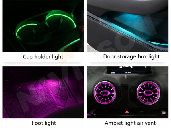 Kit Iluminación ambiental específica para AUDI A3 MQB (2013-2017) NV-IL_A3_N17 5