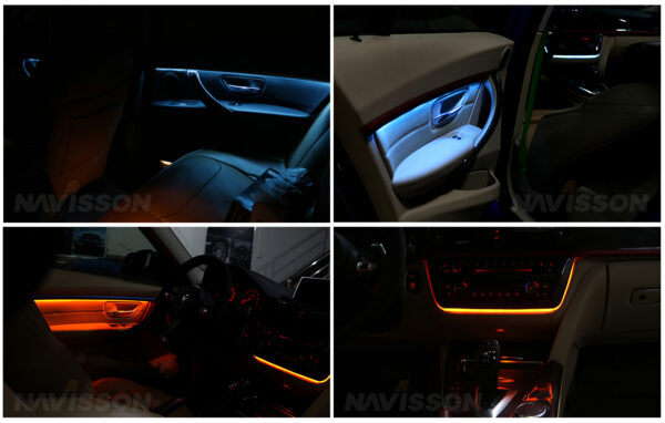 iluminación ambiente BMW Serie 3 F30 / F31/ F32 / F34 / F35 / F36 (2011-2017) NV-IL8173D-A_F30 7