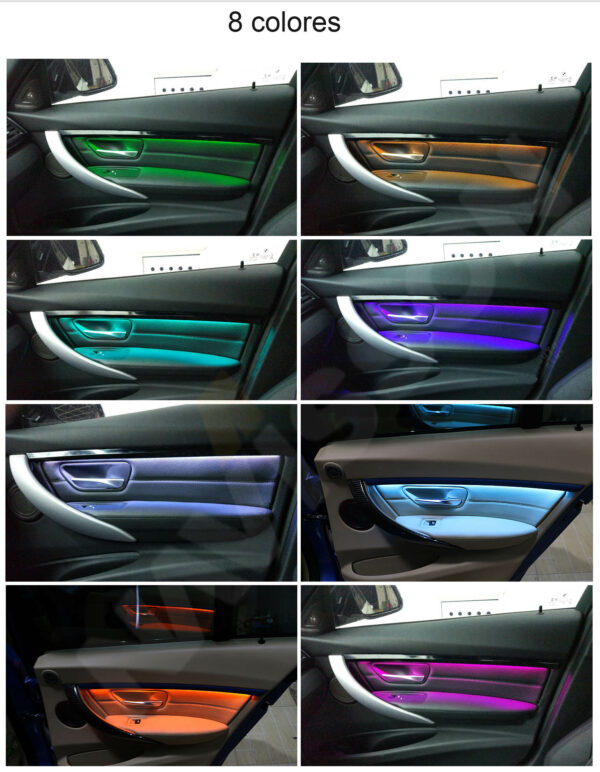 iluminación ambiente BMW Serie 3 F30 / F31/ F32 / F34 / F35 / F36 (2011-2017) NV-IL8173D-A_F30 8