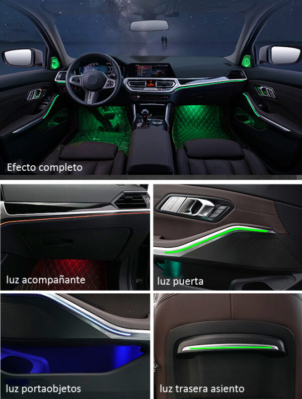 Kit iluminación ambiental BMW serie 3 G20 (+2020) 11 colores NV-IL8176_X_C 2