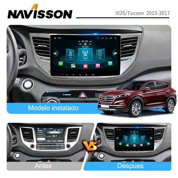 Sistema multimedia Navisson para Hyundai Tucson +2016 NV-HY019-2A12CA 2