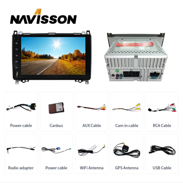 Sistema multimedia Navisson para Mercedes clase A / B / Sprinter / Vito NV-ME001-2A12CA 4