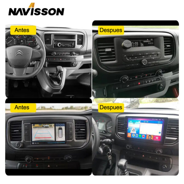 Sistema Multimedia Navisson para Citroën Jumpy o Space tourer / Peugeot expert / Toyota proace NV-TY045A12CA 2