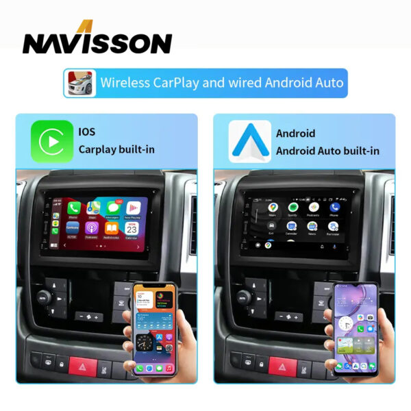 Sistema multimedia Navisson especifico para Fiorino (+2008)/Qubo (+2007) NV-FI012A12CA 3