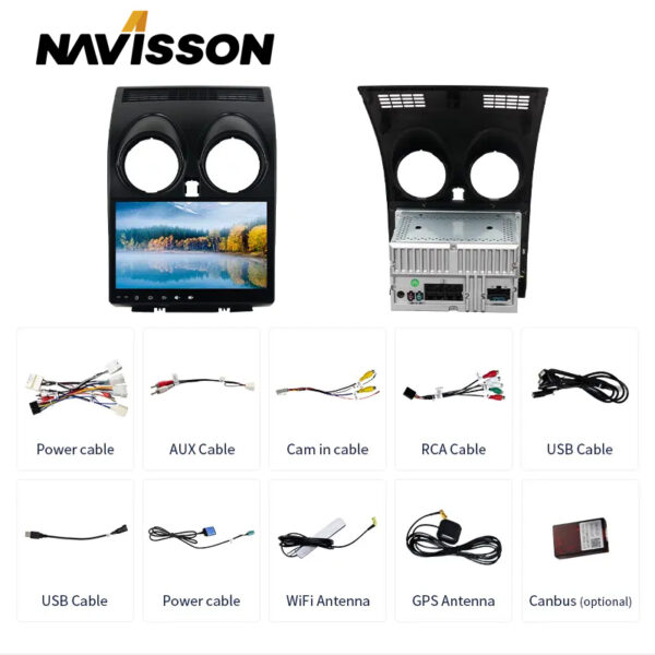 Sistema multimedia Navisson para Nissan Qashqai (2007-2014) NV-NS003A12CA 4