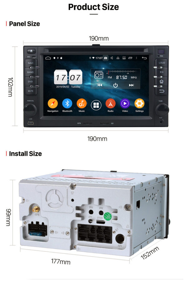 Sistema multimedia Navisson especifico para kia NV-KI001PRO9 6