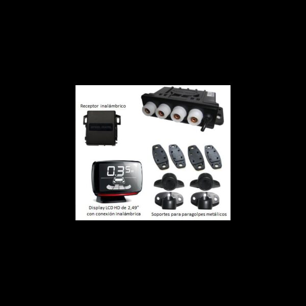 KIT SENSORES DE PARKING WIRELESS PARA CARAVANAS PTS400V12COM - Imagen 2